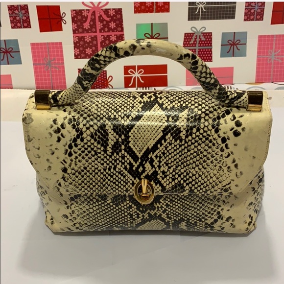 VINTAGE ITEM SAKS Fifth Avenue Snake Skin Purse - Picture 4 of 8